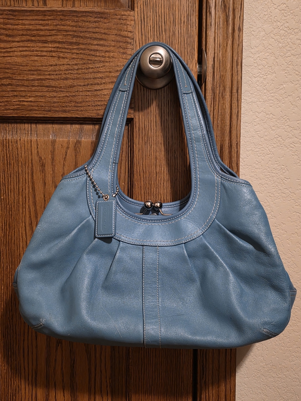 Coach Ergo Pleated Kisslock Purse